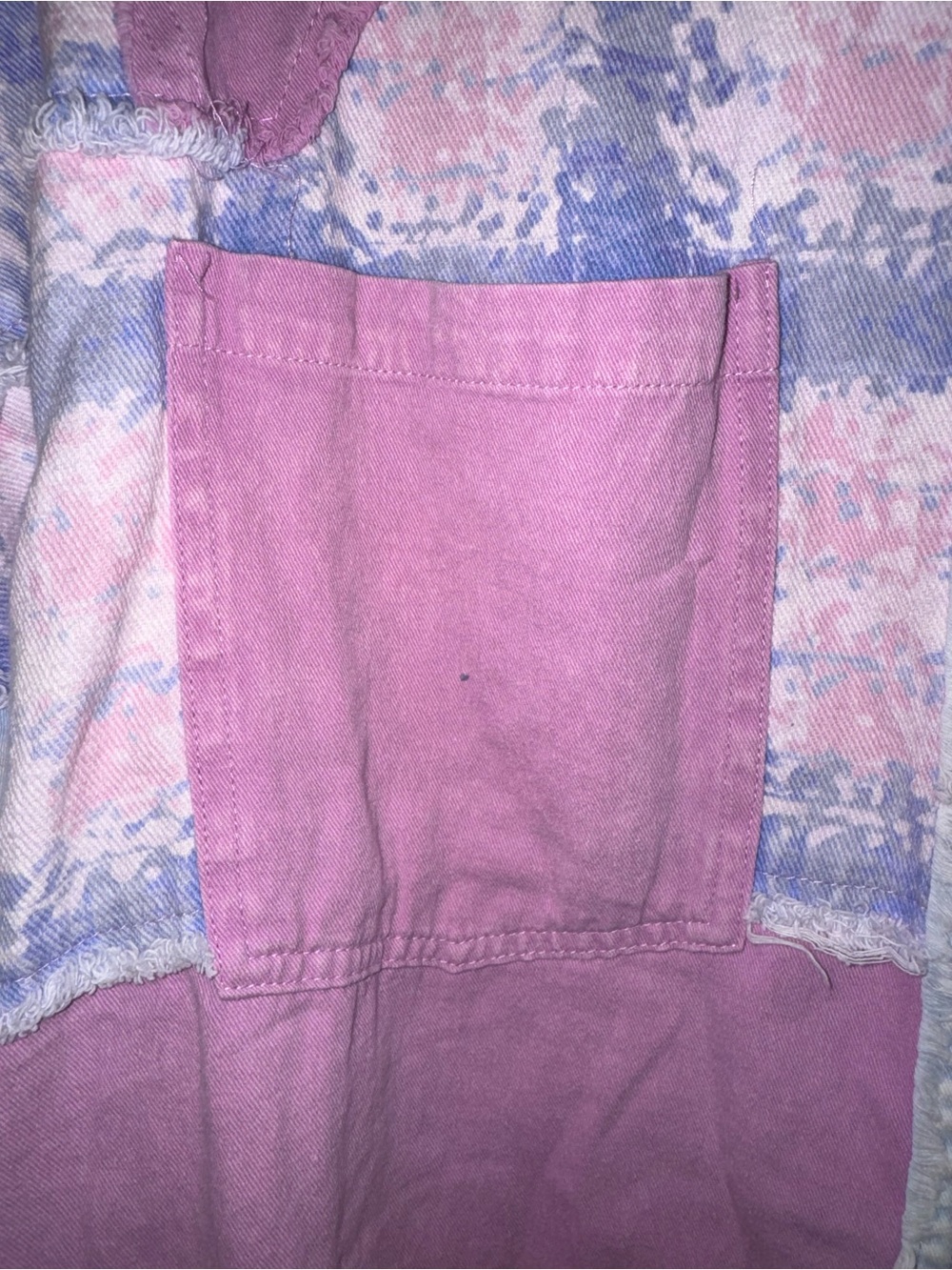 Blue Velvet Patchwork Denim Shacket - Shirt Jacket - NWT - Picture 11 of 11
